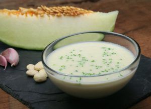 crema de melon sin nata vegana
